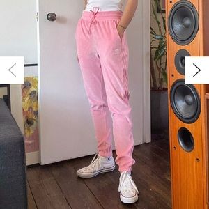 NWT Adidas Velour Slim Joggers Pink SOLD OUT